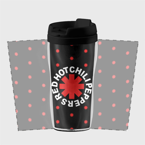 Термокружка-непроливайка Red Hot Chili Peppers, цвет черный - фото 2