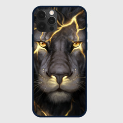 Чехол для iPhone 12 Pro Лев с молнией