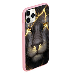 Чехол для iPhone 11 Pro матовый Лев с молнией - фото 2