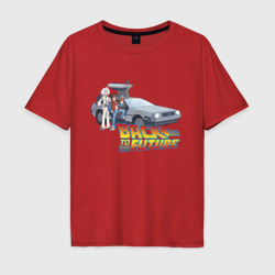 Мужская футболка хлопок Oversize Back to the future