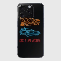 Чехол для iPhone 16 Pro Max силиконовый с защитой камеры Back to the future 10