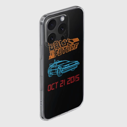 Чехол для iPhone 16 Pro Max силиконовый с защитой камеры Back to the future 10 - фото 3