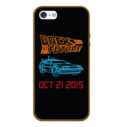 Чехол для iPhone 5/5S матовый Back to the future 10