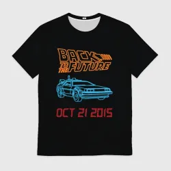 Мужская футболка 3D Back to the future 10
