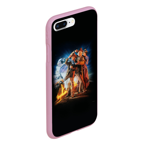 Чехол для iPhone 7Plus/8 Plus матовый Back to the future classic, цвет розовый - фото 3