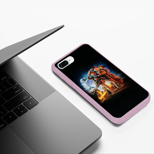 Чехол для iPhone 7Plus/8 Plus матовый Back to the future classic, цвет розовый - фото 5