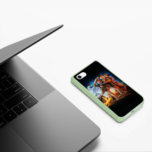 Чехол для iPhone 5/5S матовый Back to the future classic, цвет салатовый - фото 5