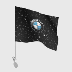 Флаг для автомобиля BMW под Дождём