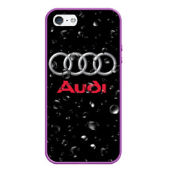 Чехол для iPhone 5/5S матовый Audi под Дождём