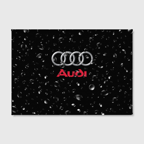 Холст прямоугольный Audi под Дождём, цвет 3D печать - фото 2