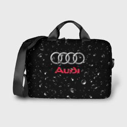 Сумка для ноутбука 3D Audi под Дождём