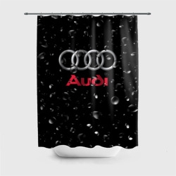 Штора 3D для ванной Audi под Дождём