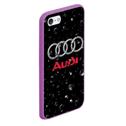 Чехол для iPhone 5/5S матовый Audi под Дождём - фото 2