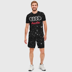 Мужской костюм с шортами 3D Audi под Дождём - фото 2