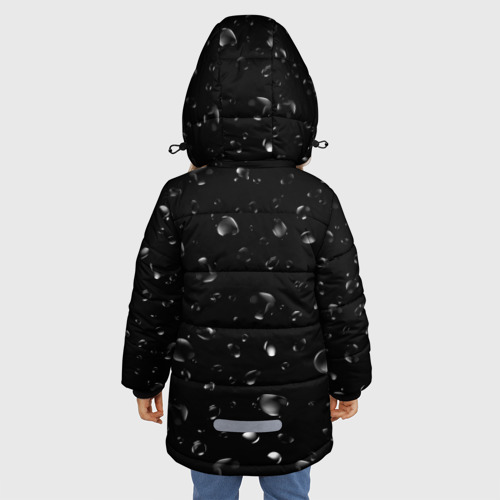 Зимняя куртка для девочек 3D Audi под Дождём, цвет черный - фото 4
