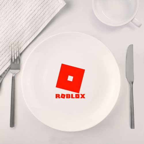 Набор: тарелка + кружка Roblox Logo - фото 4