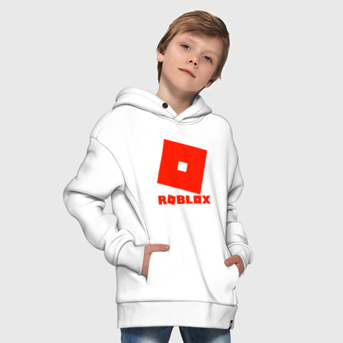 Детское худи Oversize хлопок Roblox Logo - фото 9