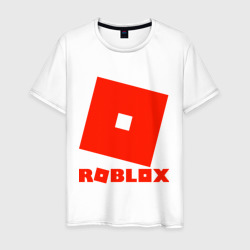 Мужская футболка хлопок Roblox Logo