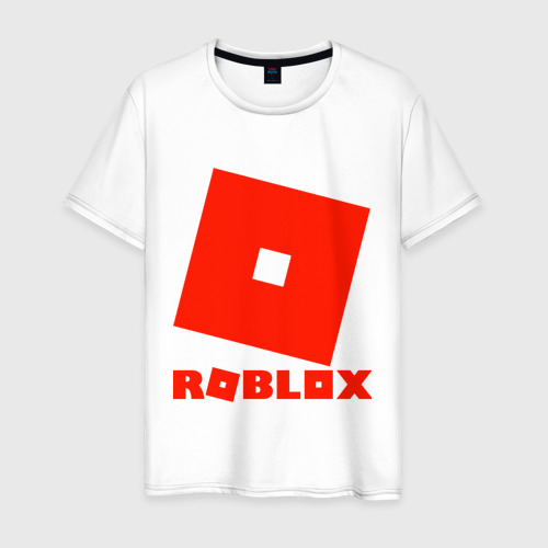 Мужская футболка хлопок Roblox Logo