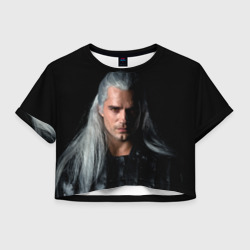 Женская футболка Crop-top 3D The Witcher. Geralt of Rivia