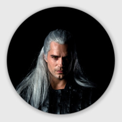 Круглый коврик для мышки The Witcher. Geralt of Rivia