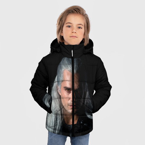 Зимняя куртка для мальчиков 3D The Witcher. Geralt of Rivia, цвет черный - фото 3