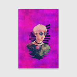Обложка для паспорта матовая кожа BTS. Kim Nam-joon