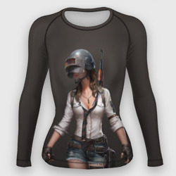 Женский рашгард 3D PUBG girl