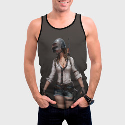 Мужская майка 3D PUBG girl - фото 2