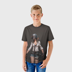 Детская футболка 3D PUBG girl - фото 2