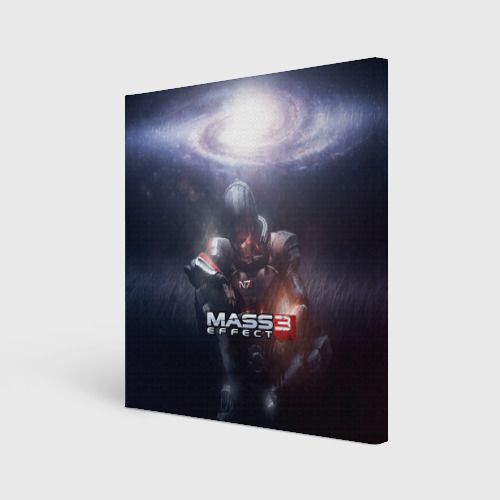 Холст квадратный Mass Effect 3, цвет 3D печать