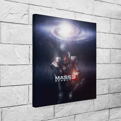 Холст квадратный Mass Effect 3, цвет 3D печать - фото 3