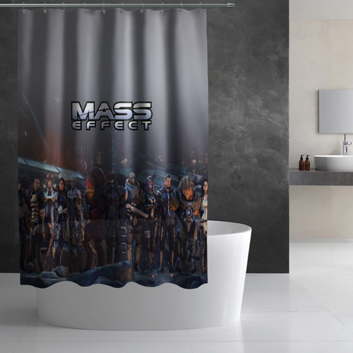 Штора 3D для ванной Mass Effect - фото 2