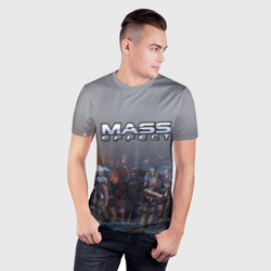 Мужская футболка 3D Slim Mass Effect - фото 2