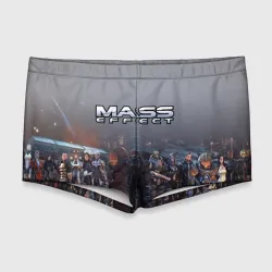 Мужские купальные плавки 3D Mass Effect