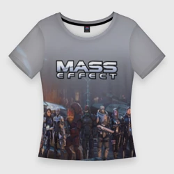 Женская футболка 3D Slim Mass Effect