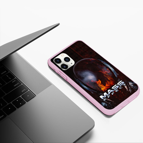 Чехол для iPhone 11 Pro Max матовый MASS EFFECT, цвет розовый - фото 5