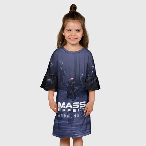 Детское платье 3D MASS EFFECT ANDROMEDA, цвет 3D печать - фото 4