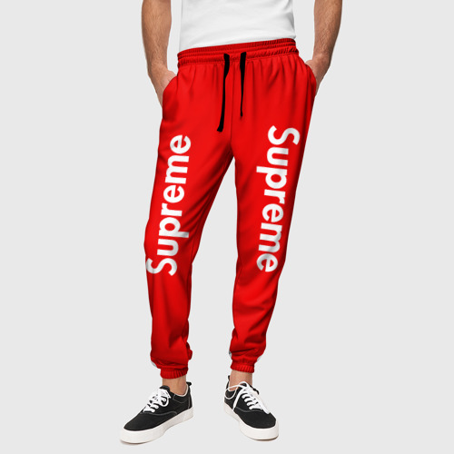 мужские брюки 3d с принтом или надписью штаны Supreme артикул