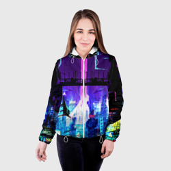 Женская куртка 3D Cyberpunk - фото 2