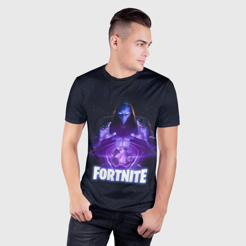 Мужская футболка 3D Slim ПРЕДВЕСТНИК (OMEN) FORTNITE - фото 3