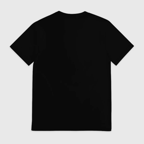 Мужская футболка 3D с принтом Кабан суровый, вид сзади #1