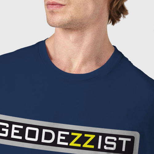 Мужская футболка хлопок Geodezzist, цвет темно-синий - фото 6