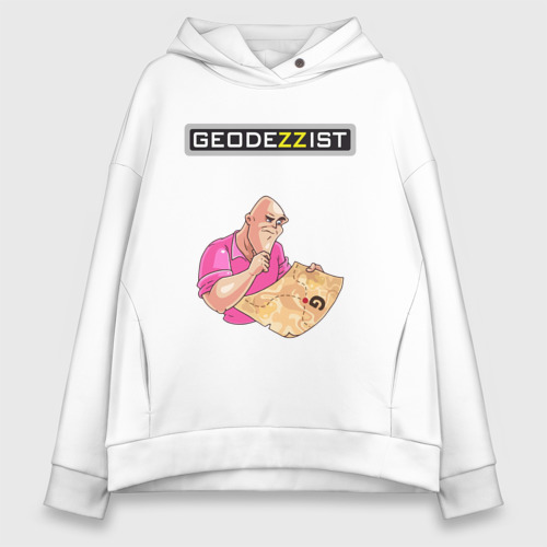 Женское худи Oversize хлопок Geodezzist