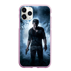 Чехол для iPhone 11 Pro Max матовый Uncharted 4 лого на спине