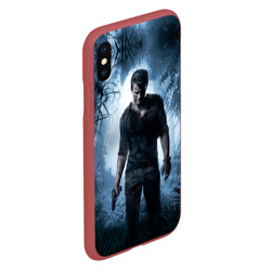 Чехол для iPhone XS Max матовый Uncharted 4 лого на спине - фото 2