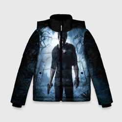 Зимняя куртка для мальчиков 3D Uncharted 4 лого на спине