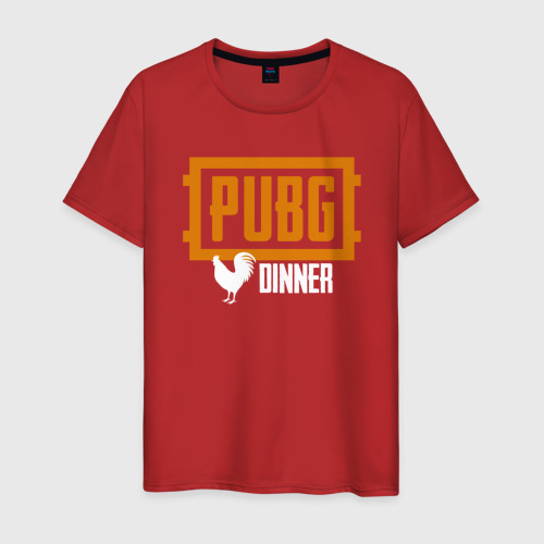 Мужская футболка хлопок PUBG (3), цвет красный