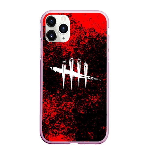 Чехол для iPhone 11 Pro Max матовый Dead by Daylight, цвет розовый