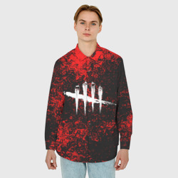 Мужская рубашка oversize 3D Dead by Daylight - фото 2